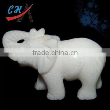 White jade Gemstone Carving Knives & white jade elephant statue