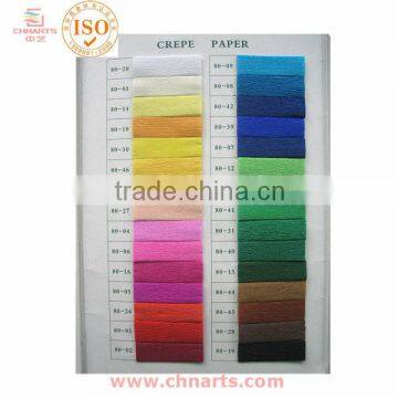 full color flower wrapping crepe paper/roll/sheet