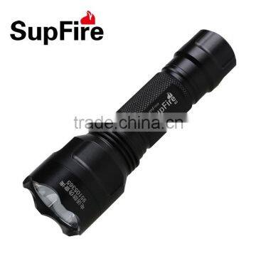 SupFire using 3*AAA battery or 18650 battery power style flashlight