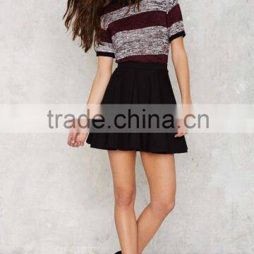 2016 Spring New Collection Stripes Bodycon Half Sleeve Custom Sweater For Women&Girls photo-5