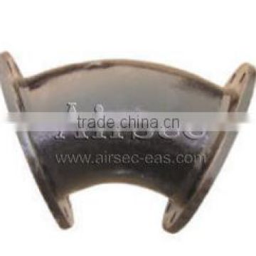 OEM Chinese Factory ductile iron pipe fitting double flanged bend 45 degree pipe bend