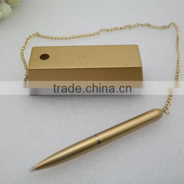 gold and silver counter pen bank pen hotel pen