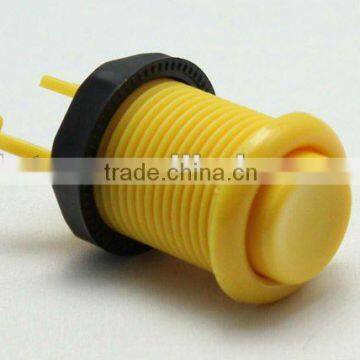 28mm yellow plastic push button switch electric pushbutton switch single control Momentary game accessories