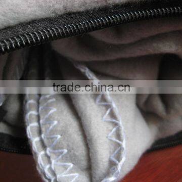 Promotion Waterproof Solid Polar Fleece Travel Pillow Blanket photo-5