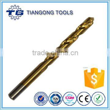 Tiangong tools hss M35 cobalt Titanium coated ground drill bit