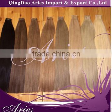 Super Tape in 100% Human Hair Extensions Remy Hair 20Pcs 16''60 Platinum Blonde