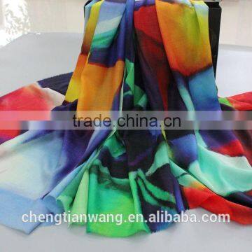 100% Wool Digital Printing Scarf 140*200+0.5*2 photo-3