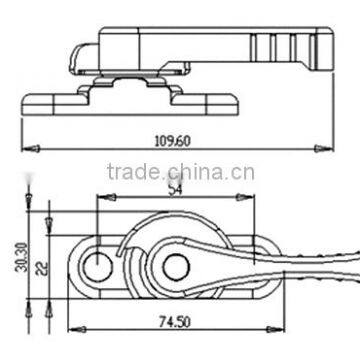 Crescent Lock,PVC Sliding Window Lock