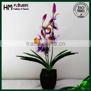 orchids flower high quality artificial pot