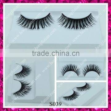 Hot sale synthetic hair handmade false eyelashes for sale with private label faux eyelash packaging