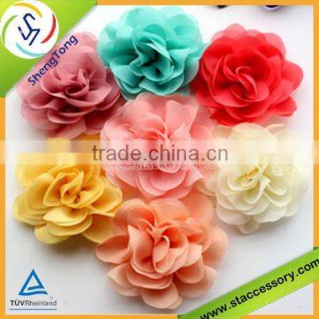 All kinds of beautiful chiffon fabric flowers handmade fabric flowers wholesale