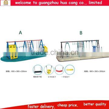 Outdoor playground equipment steel swing and slide sets for children slides swing set