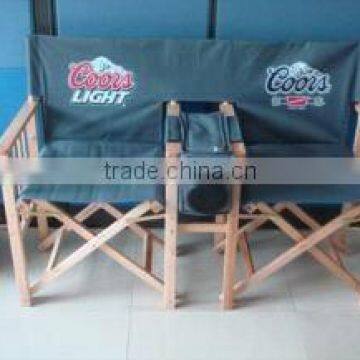 Wooden folding director chairs with mp3 music parts