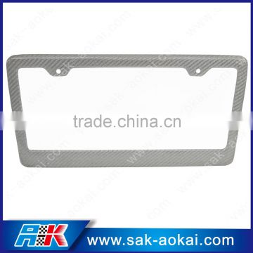 Carbon fiber brand new car truck universal fit license plate frame