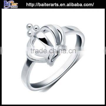 High quality 925 sterling silver crown ring,cheap sterling ring crown shape ring