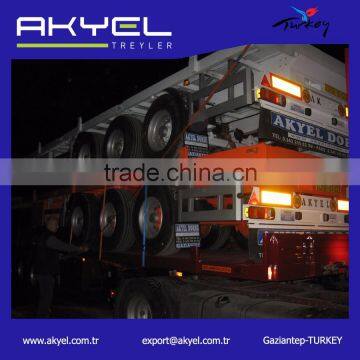 40ft Large Capacity Carry Goods Flat Semi-trailer In Turkey For Sale