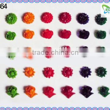 Colourful Flowers Hearts Crystal Soil Flowers Vase Growing Beads