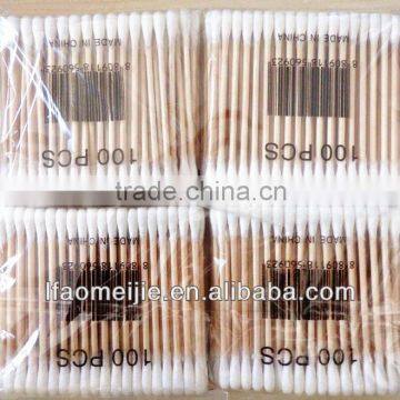 Cheap Wooden Cotton Buds,ear Cleaning Cotton Swabs photo-3