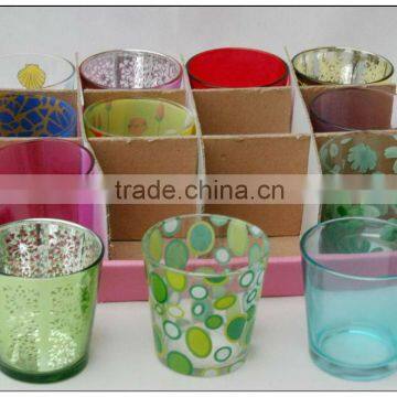 electroplating glass candle holder