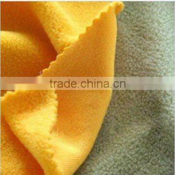 plain dyed microo fleece fabric witth one side plain