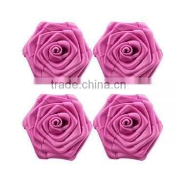 satin ribbon roses flower for wedding decoration                        
                                                Quality Choice