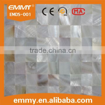 China manufacturer cheap fresh water mosaic natural white mother of pearl wall mosaics