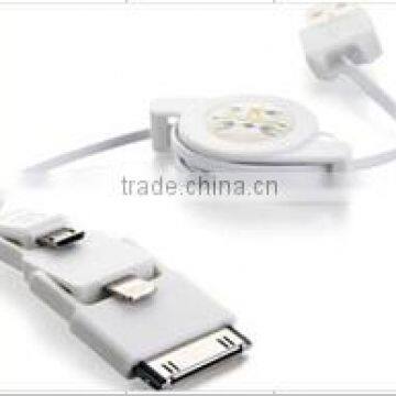 High speed retractable usb extension cable for iphone4/5/micro