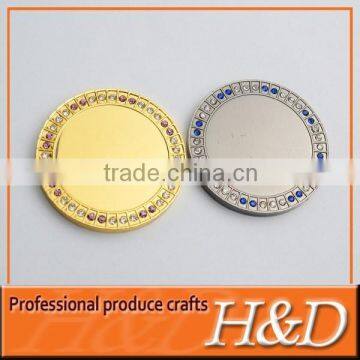 gold silver diamond souvenir coin