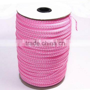 Pink stitching package ribbon