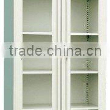 Popular products stainless steel glass door filing/medical/bar display cabinet/cupboard corner furniture