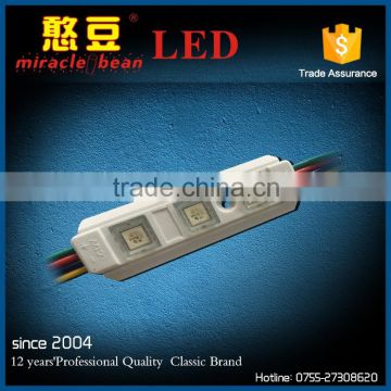 Injection 12V RGB LED module with 3 leds 5050 SMD LED for channel letter signs