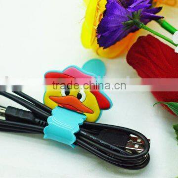 new design and cute decorative PVC cord cable holder