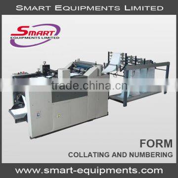 Continuous Form Paper Collating Machine and Coding Machine