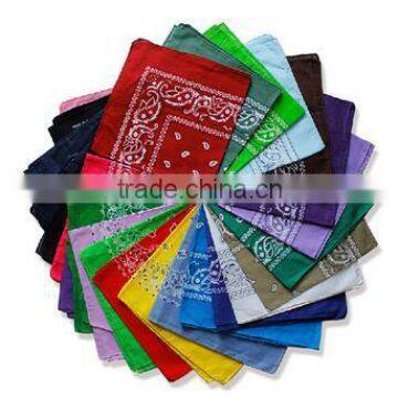 100% cotton reactive printing bandana