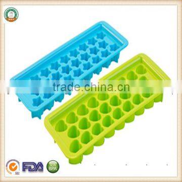 Plastic Shaped Ice Cube Tray 2pcs SGS/FDA approval