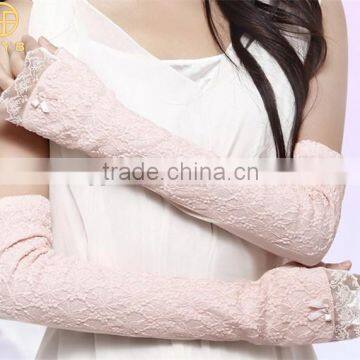 Noble Lady Fashion Summer Long Lace Sunscreen Glove Factory