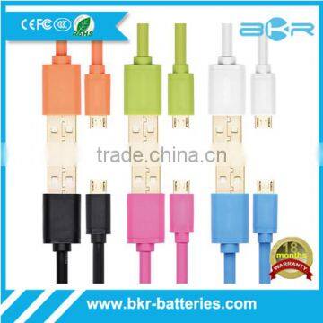 Colorful mirco usb cable with 3M stander 5V/2A data cable