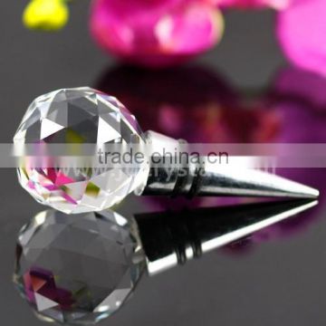 Wholesale wine stopper crystal bottle stopper for promotional gifts