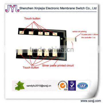 Capacitive touch membrane keypad