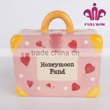 Ceramic Suitcase Money Saving Box