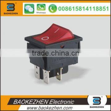 SC767 BAOKEZHEN double pole Rocker Switch,big curved actuator