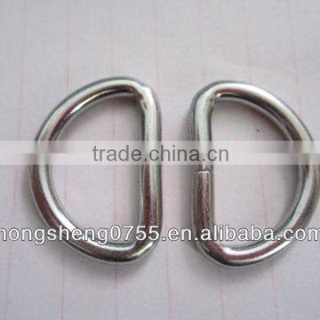 Alloy D ring for bag/ D ring webbing ring