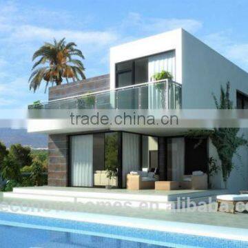 Economic Modern luxury prefabricated villa with solar panels made in China                        
                                                Quality Choice