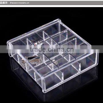 Hot sele acrylic jewelry case material acrylic drawer storage organizer clear small acrylic box transparent acrylic box