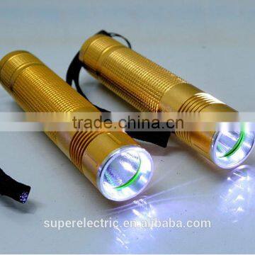 New design golden outdoor rechargeable wholesale cheap led flashlight torch