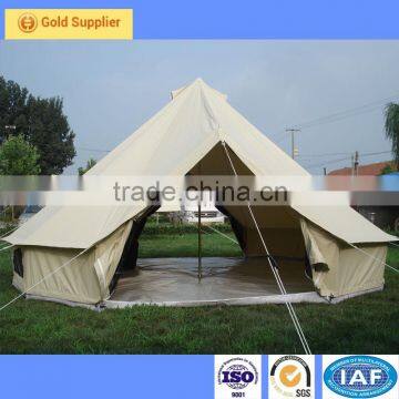 Cotton Canvas Camping Tent 6 Person Bell Tent For Music Festivals