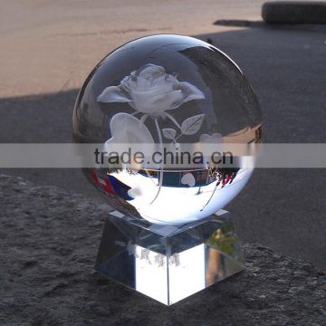 Wholesale 3d laser flower crystal spheres