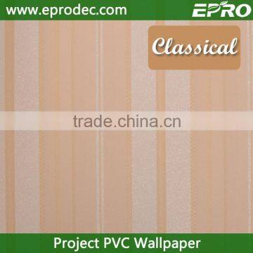 Damask Mould-Proof vinyl project wall paper for interior decoration