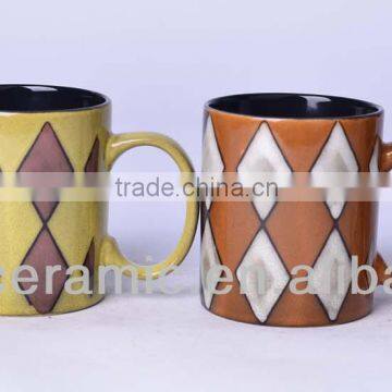 11oz Reactive glazed ceramic standard mug wholesale