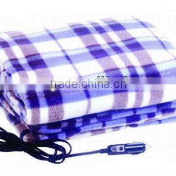 100% Polyester Car Safe Thermostat Electric Protable Heated Blanket photo-5